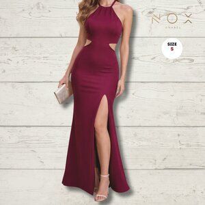 Nox Anabel Gown | Maroon/Wine | Size Small | Elegant Evening Dress